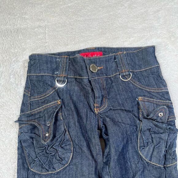 Vintage Y2K Baby Phat Cargo Women’s Capri Denim Cropped Jeans - Picture 4 of 8